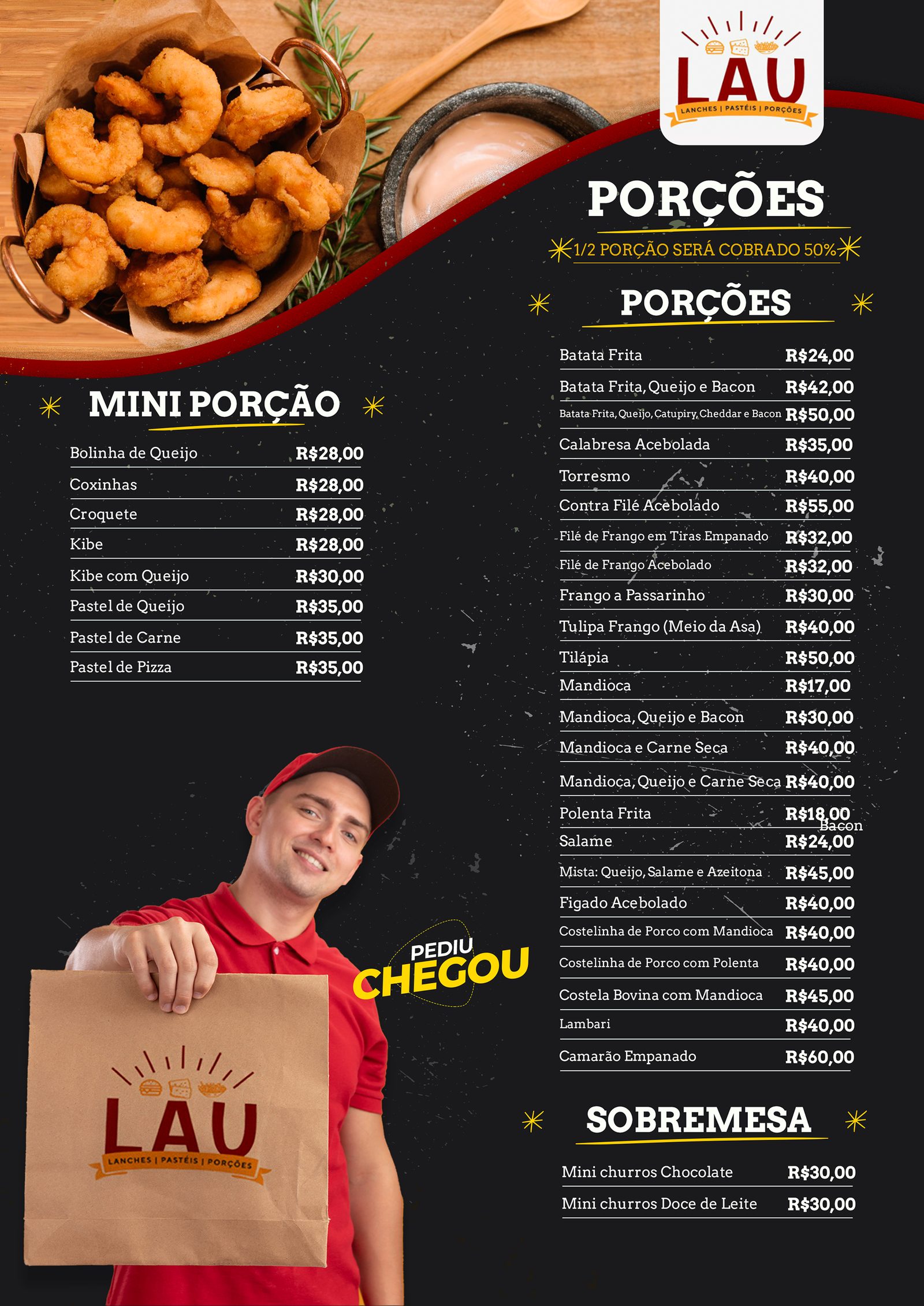 Design Gráfico — Lau Lanches — imagem do projeto