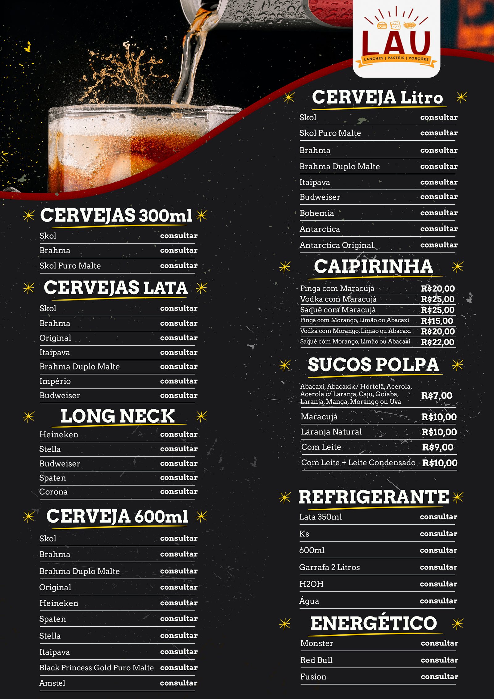 Design Gráfico — Lau Lanches — imagem do projeto