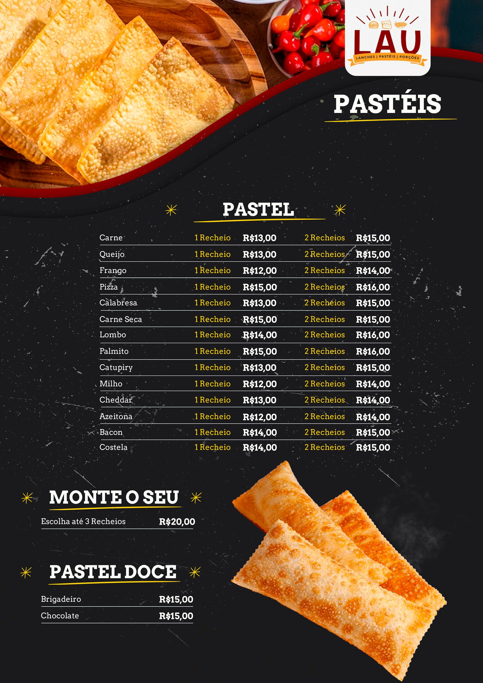 Design Gráfico — Lau Lanches — imagem do projeto