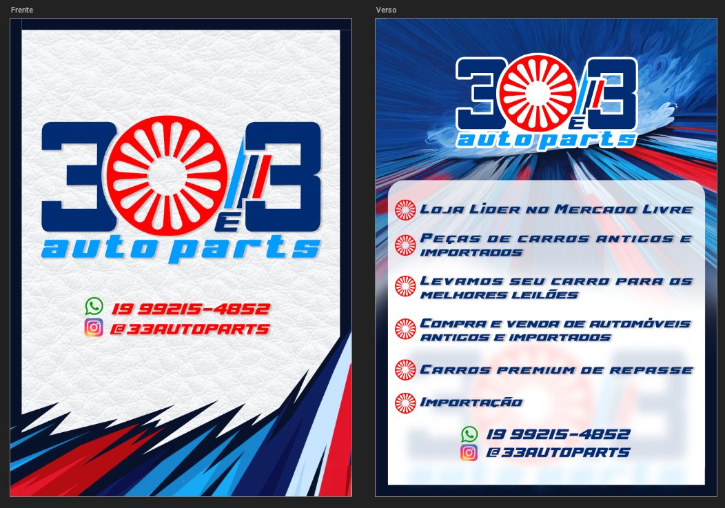 Design Gráfico — 33Autoparts — imagem do projeto